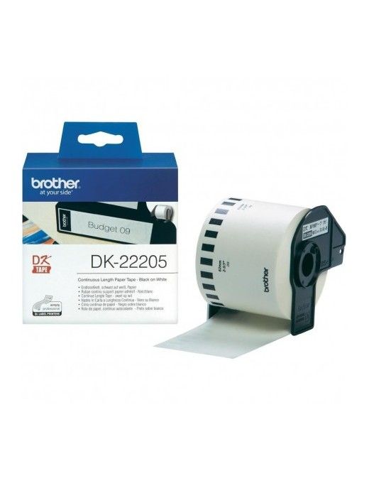 ROLLO DE ETIQUETA BROTHER BLANCA PAPEL DK22205
