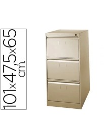 Fichero cajones de 3 cajones 101X65X47,5 beige