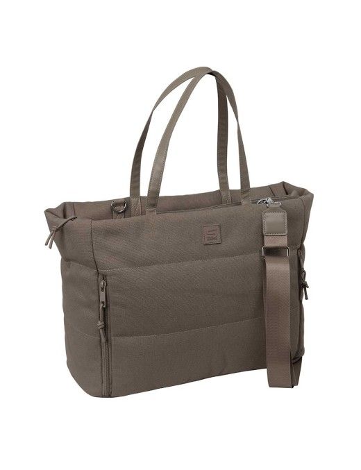 BOLSO CON BOLSILLO MARRON PARA PORTATIL 14.1 1"