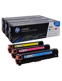 PACK 3 TONER COLOR HP 125 CF373AM