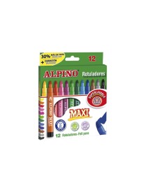 ROTULADOR ALPINO MAXI 12 UDS .