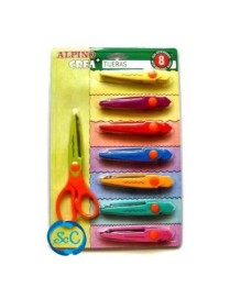 TIJERA ALPINO 8X1 CORTE DIFERENTES FORMAS