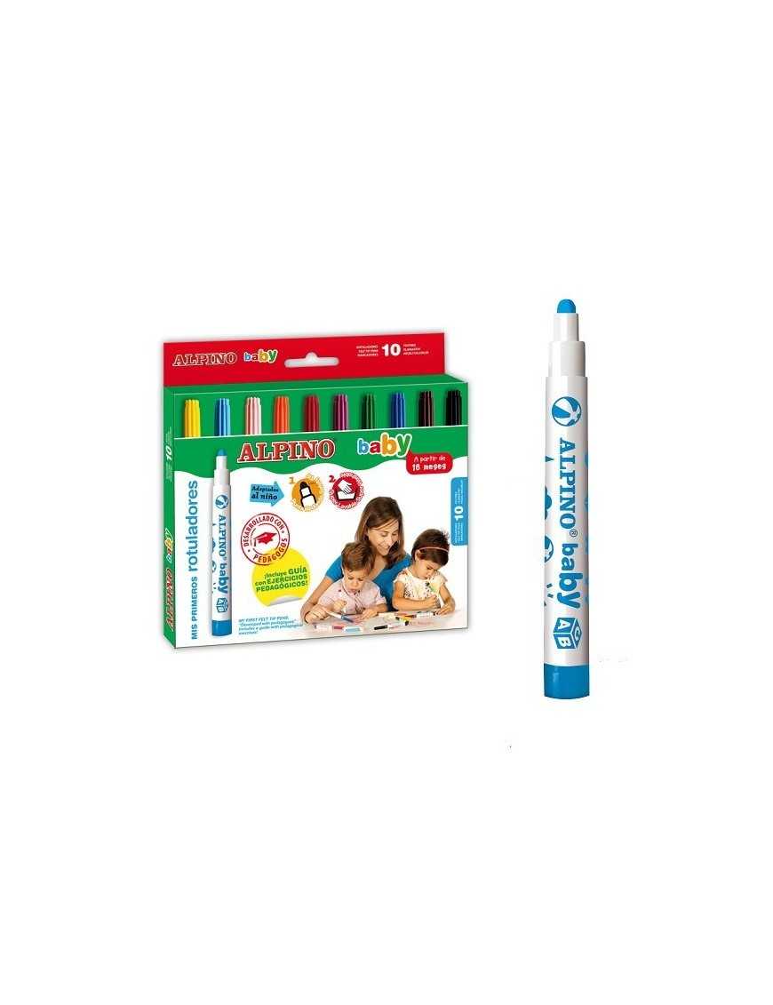 ROTULADOR ALPINO BABY 10 CLOCOLORES