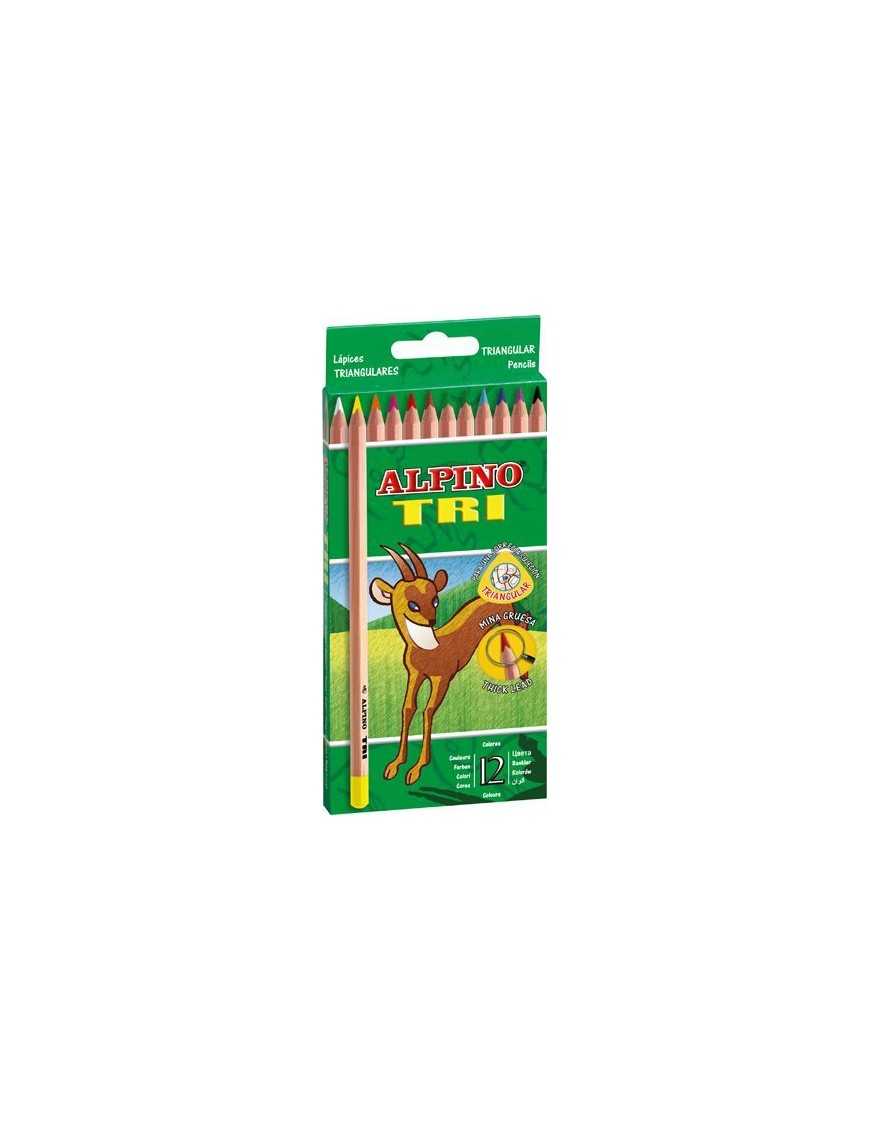 LAPICES COLOR TRIANGULARES ALPINO TRI 12UDS