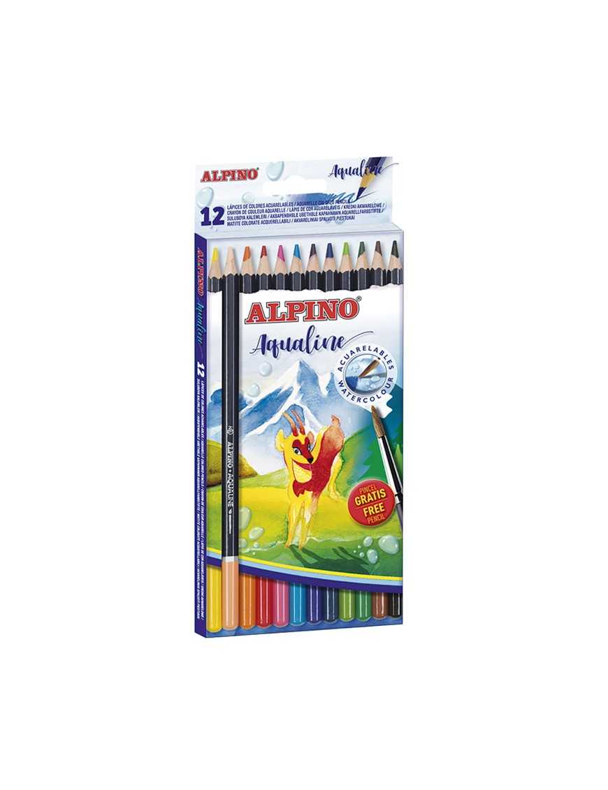LAPICES COLOR ALPINO AQUALINE 12 UDS