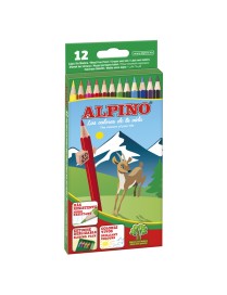 PINTURAS ALPINO CORTO DE 12 COLORES.