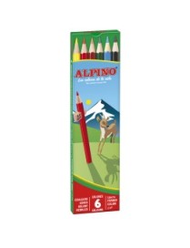 PINTURA ALPINO DOBLE PUNTA 12 COLORES 6 LAPICES