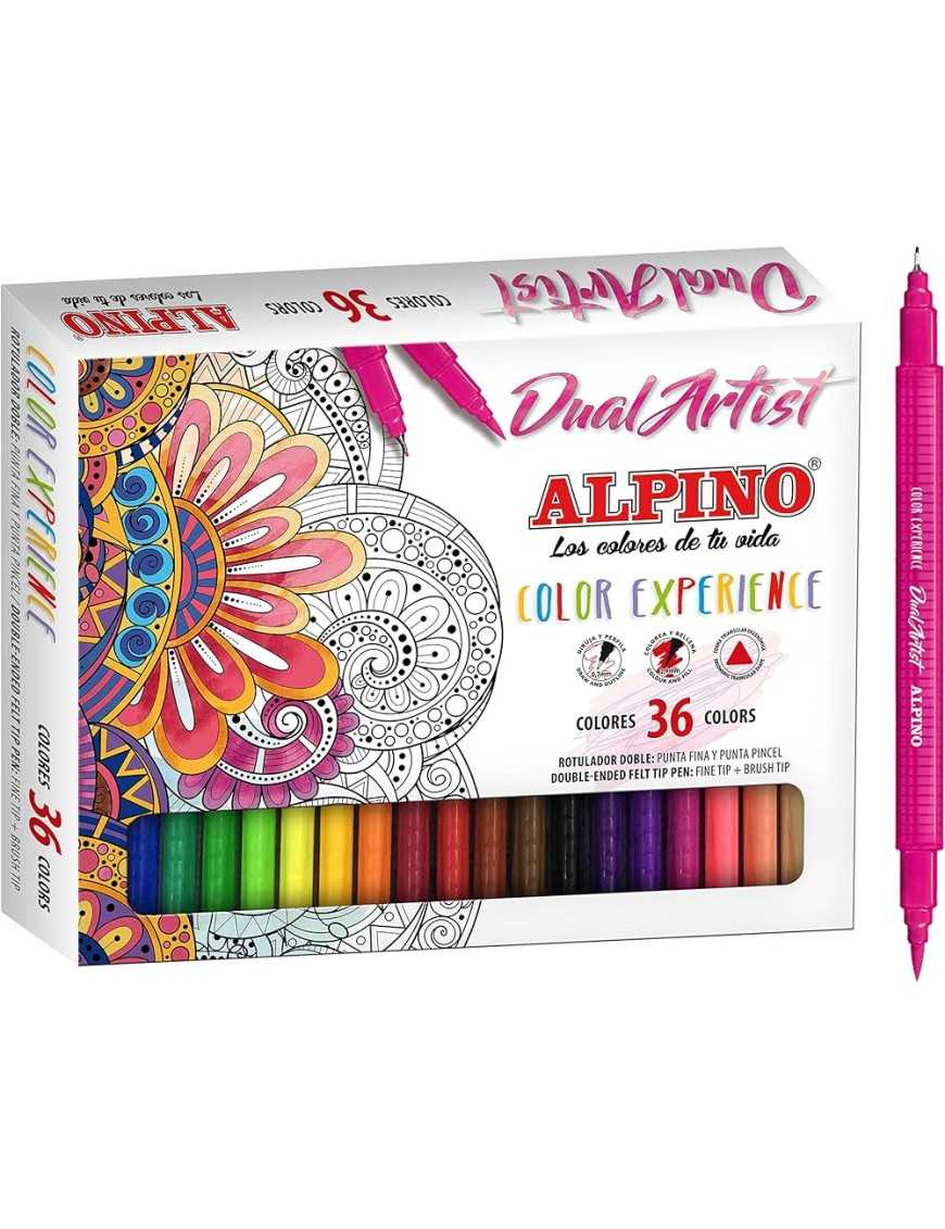 ROTULADOR ALPINO DUO 36 UDS. DUAL ARTIST