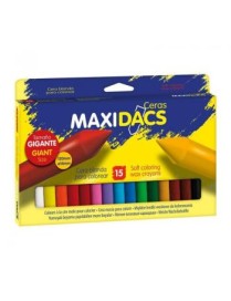 ESTUCHE 15 CERAS COLORES SURTIDOS MAXIDACS ALPINO