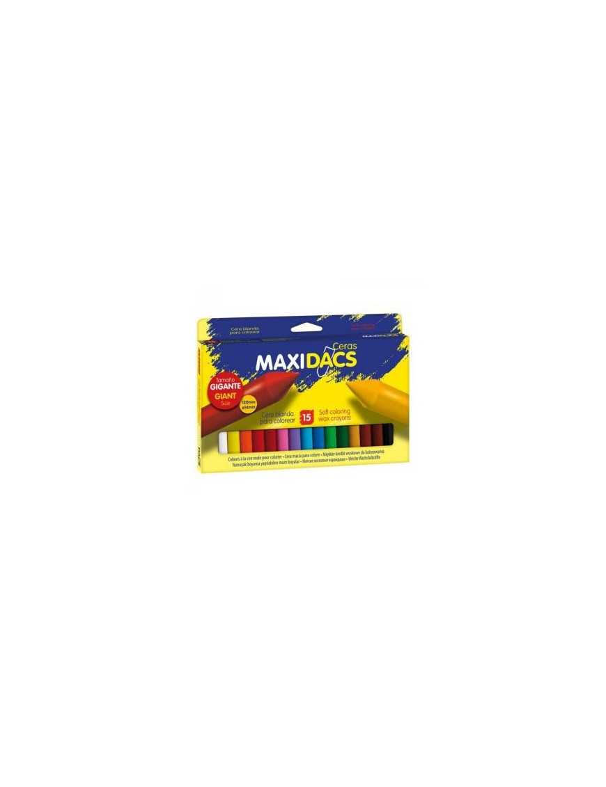 ESTUCHE 15 CERAS COLORES SURTIDOS MAXIDACS ALPINO
