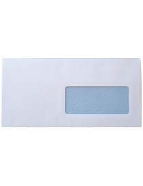 PAQUETE 25 SOBRES BLANCOS 110X220 VENTANA DERECHA