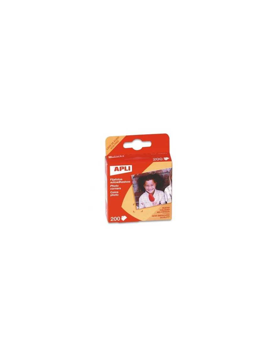 CAJA DE 200 FIJAFOTOS AUTOADHESIVOS APLI