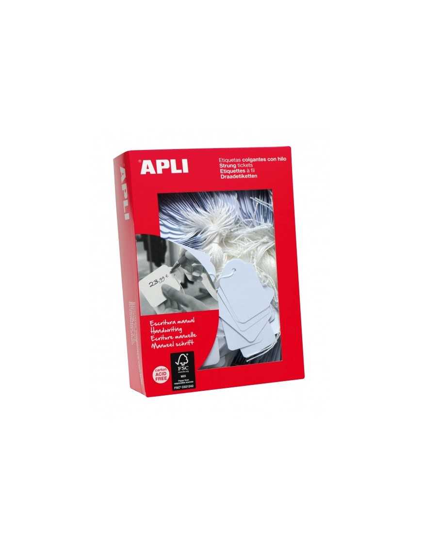 APLI 00384 BOLSA 1000 ETIQUETAS COLGANTES 9X24