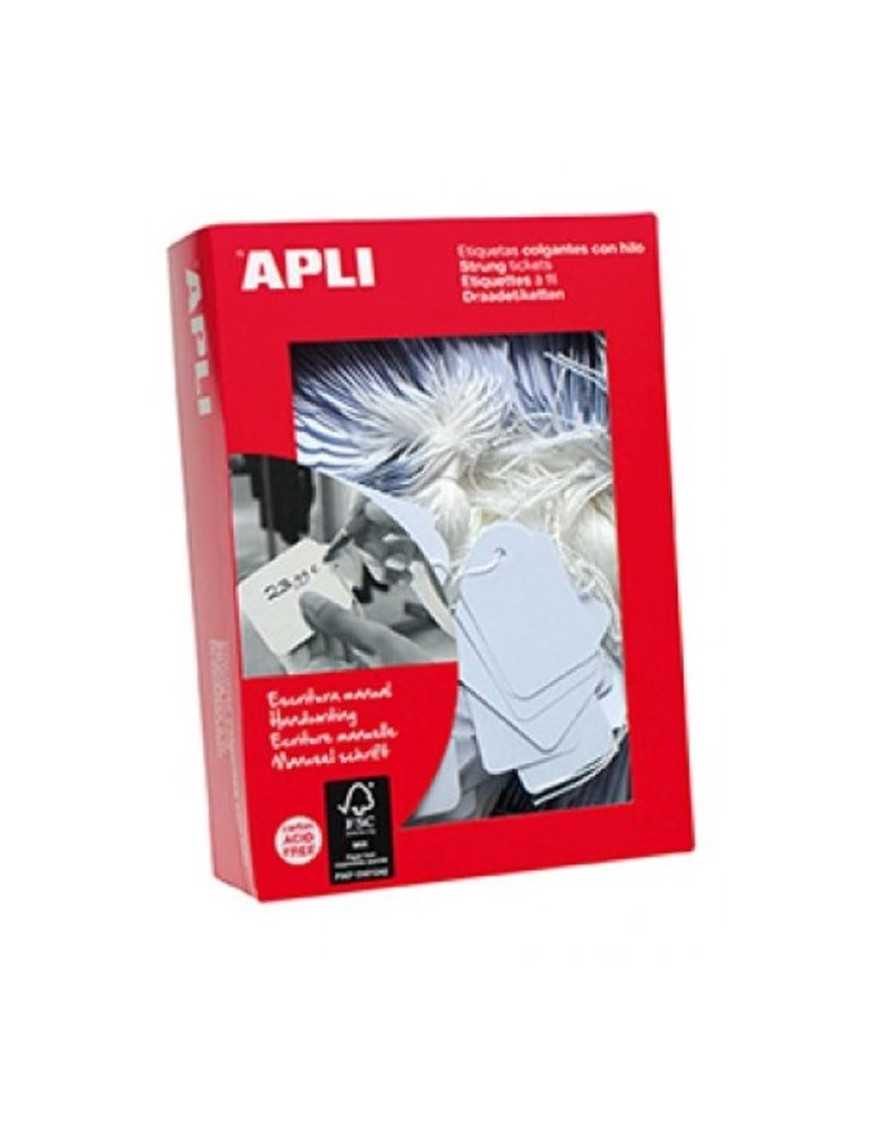 APLI 00386 BOLSA 1000 ETIQUETAS COLGANTES 13X34
