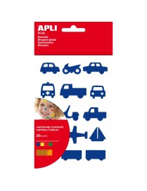 BOLSA 20 HOJAS GOMETS FIGURAS TRANSPORTES APLI