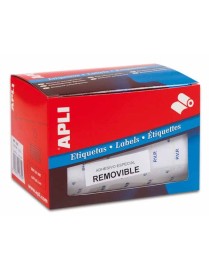 APLI ROLLO 2520 ETIQUETAS 16X22 NARANJA FLUORESCEN