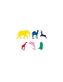BOLSA 12 HOJAS GOMETS ANIMALES SALVAJES APLI