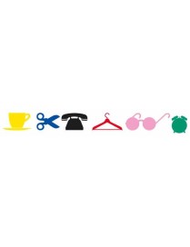 BOLSA 12 HOJAS GOMETS TEMATICOS OBJETOS CASA APLI