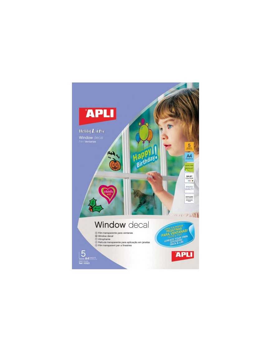 FILM TRANSPARENTE PARA VENTANAS APLI 10323