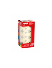 ROLLO GOMETS ESTRELLAS COLOR PLATA APLI.
