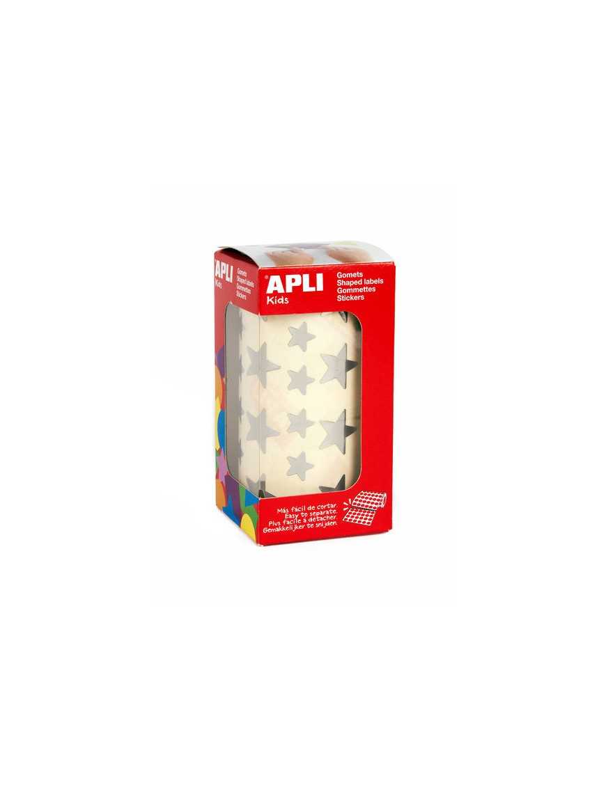 ROLLO GOMETS ESTRELLAS COLOR PLATA APLI.