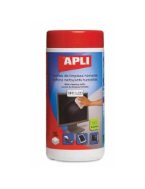 APLI BOTE DE TOALLITAS LIMPIADORAS MONITOR LCD