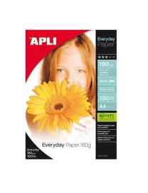 PACK 100 HOJAS PAPEL FOTO APLI EVERYDAY 180 GRAMOS
