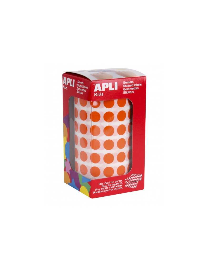 ROLLO GOMETS REDONDOS 10,5 MM. NARANJA APLI