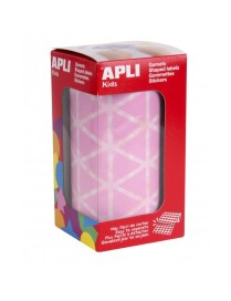 ROLLO GOMETS FORMA TRIANGULO 20 MM. ROSA APLI