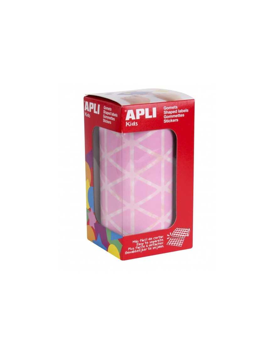 ROLLO GOMETS FORMA TRIANGULO 20 MM. ROSA APLI
