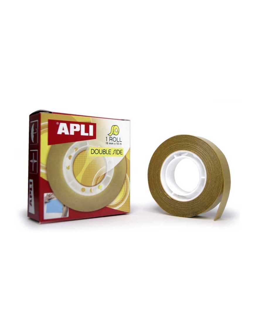 CINTA DOBLE CARA 15MM X 10M. APLI 11505