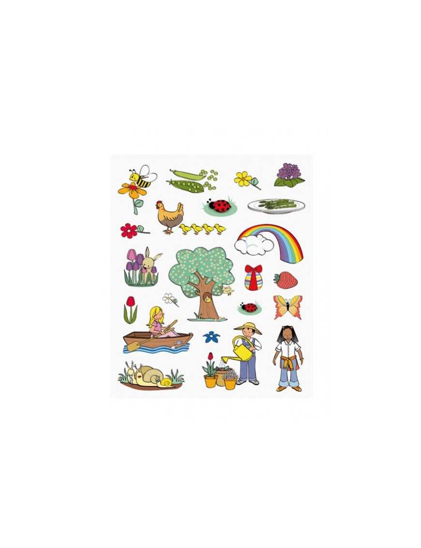 BOLSA 12 HOJAS GOMET TEMATICO PRIMAVERA APLI 11622