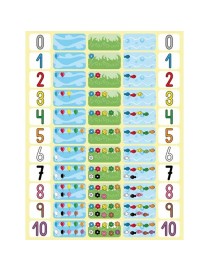 BOLSA 12 HOJAS GOMETS TEMATICOS NUMEROS 0-10 APLI