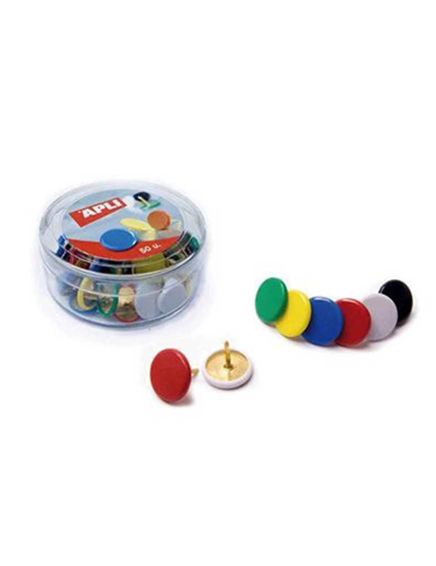 CHINCHETAS COLORES SURTIDOS 50UDS APLI