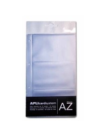 FUNDAS DE RECAMBIO PARA TARJETERO PVC APLI 12257