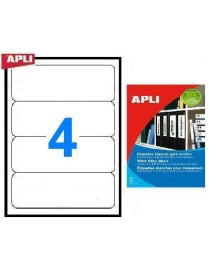ETIQUETA APLI 1233 190X61 25 HOJAS (100 ETIQUETAS)