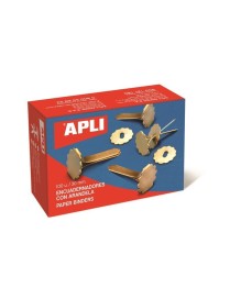 CAJA 100 ENCUADERNADORES 25 MM CON ARANDELA APLI