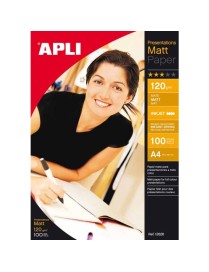 PAPEL APLI FOTO MATE 120 GR BOLSA 100 HOJAS