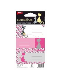 PEGATINAS ESCOLARES APLI 12745 CATSLINE ROSA 9 UND