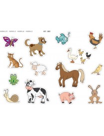 BOLSA 4 HOJAS MAXI GOMETS ANIMALES APLI