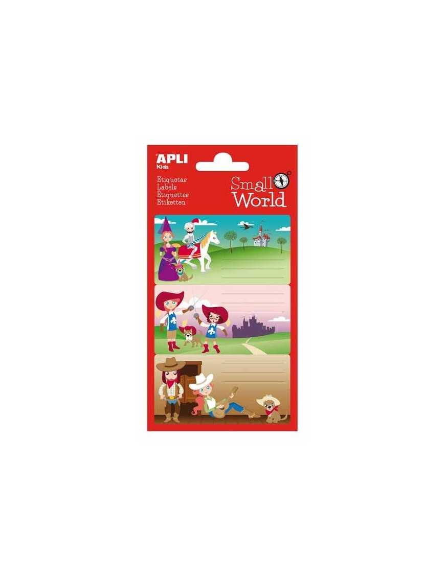 PEGATINAS ESCOLARES APLI KIDS SMALL WORLD HEROES