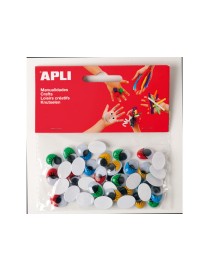 APLI BOLSA 40 OJOS OVAL.COLOR SURTIDO