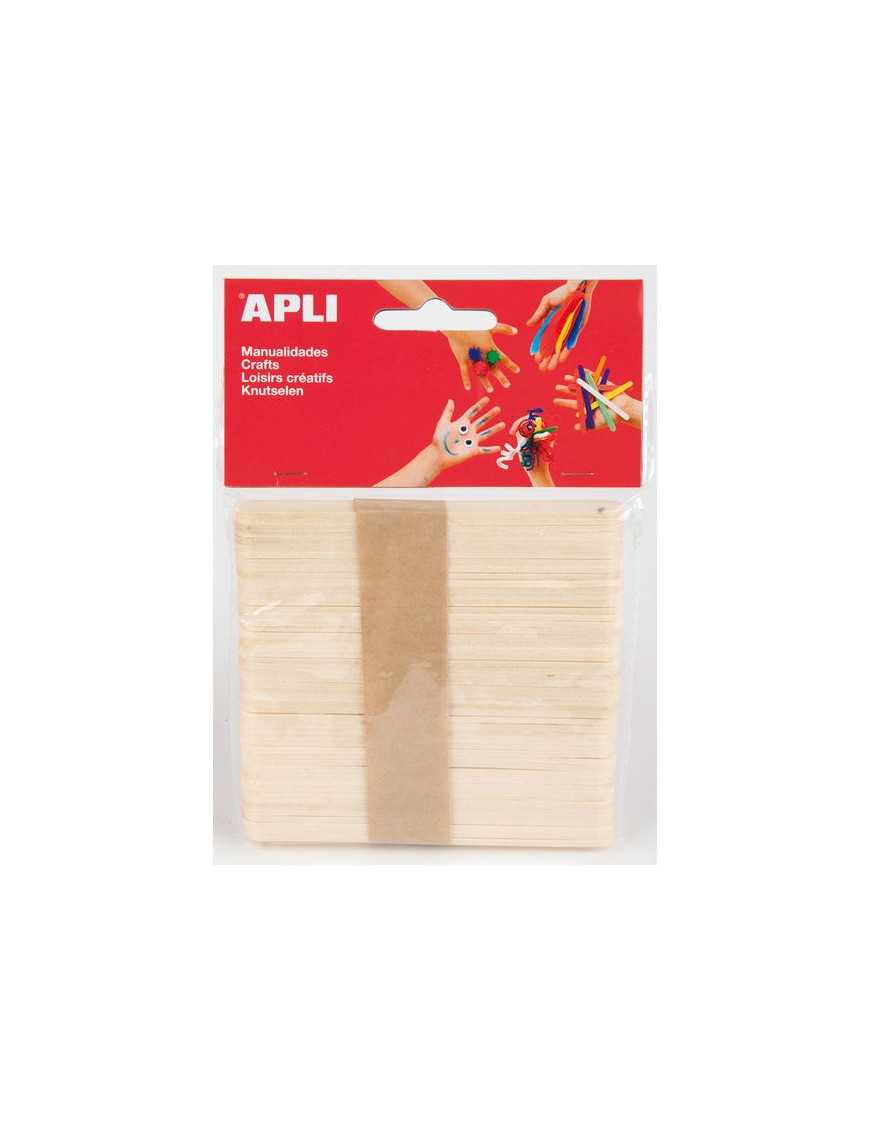 APLI BOLSA 50 PALOS POLO 114X10MM NATURAL