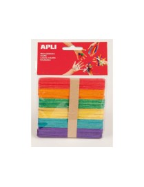 APLI BOLSA 50 PALOS POLO 114X10MM COLORES