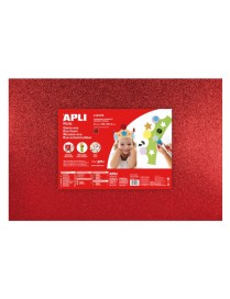 GOMA EVA PURPURINA ROJO 60X40 APLI