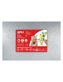 GOMA EVA PURPURINA PLATA 60X40 APLI