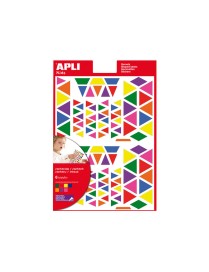 GOMETS MULTICOLOR TRIANGULOS SURTIDOS APLI. 946028