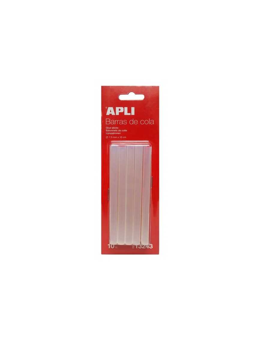 PACK 10 BARRAS DE COLA DE SILICONA 7,5 MM.APLI