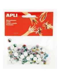 APLI BOLSA CON 100 OJOS MOVILES REDONDOS PESTAÑAS