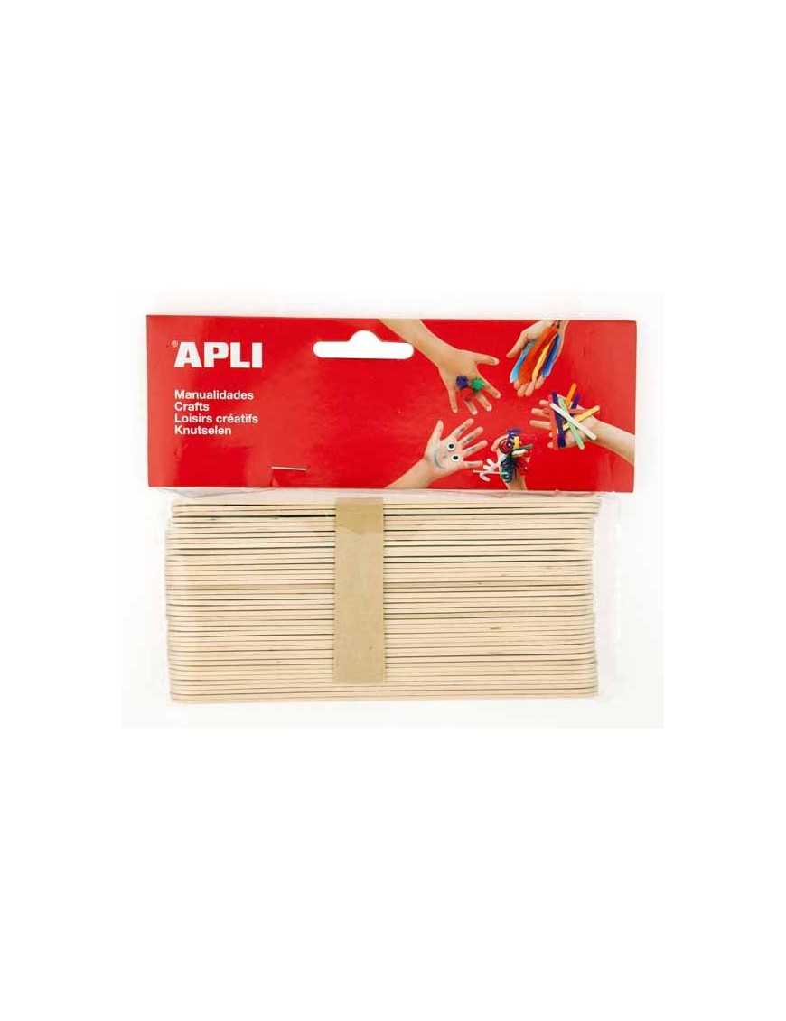 APLI BOLSA 40 PALOS POLO JUMBO 150X18MM NATURAL